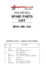 Revo C89-1DA  DA-R Parts List